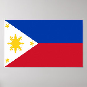 Flagga Filippinerna Poster