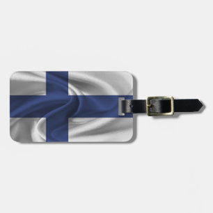 Flagga Finland Bagagebricka
