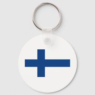Flagga Finland Nyckelring