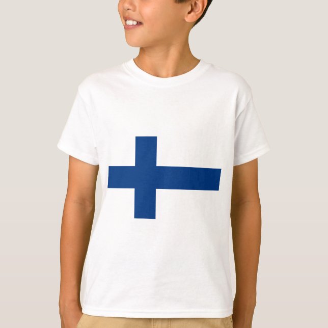 Flagga Finland - Suomen lippu - Finlands flagga Tröja (Framsida)