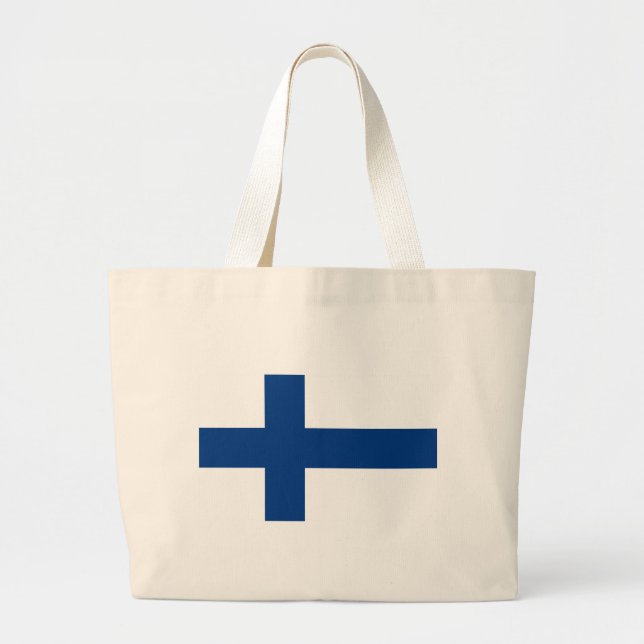 Flagga Finland - Suomen lippu - Finska Flagga Jumbo Tygkasse (Framsidan)