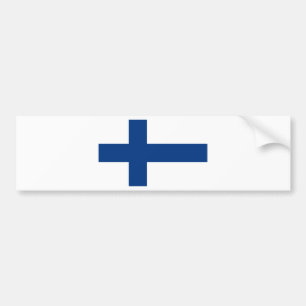 Flagga Finland - Suomen Lippu - Siniristilippu Bildekal