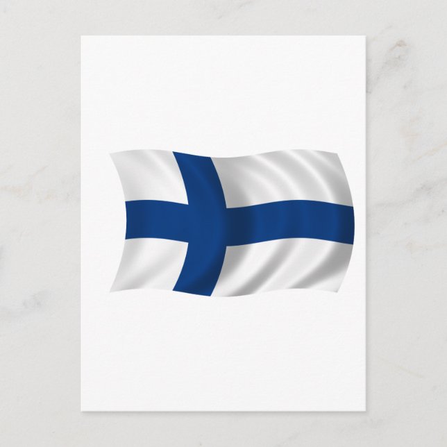 Flagga Finland Vykort (Framsida)