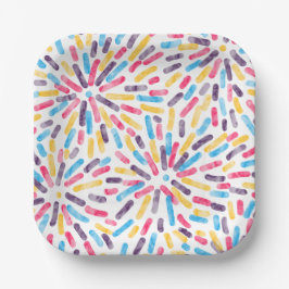 Flagga Fireworks Abstrakt Polyamory Pride