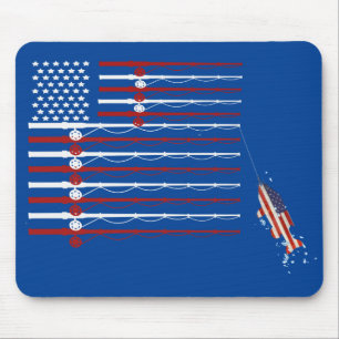 Flagga Fiskepolacker med fisk Musmatta