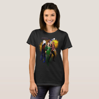 Flagga flammar in tee