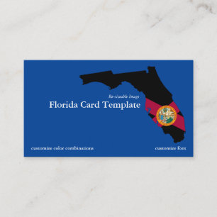 Flagga Florida State Affärskort Visitkort