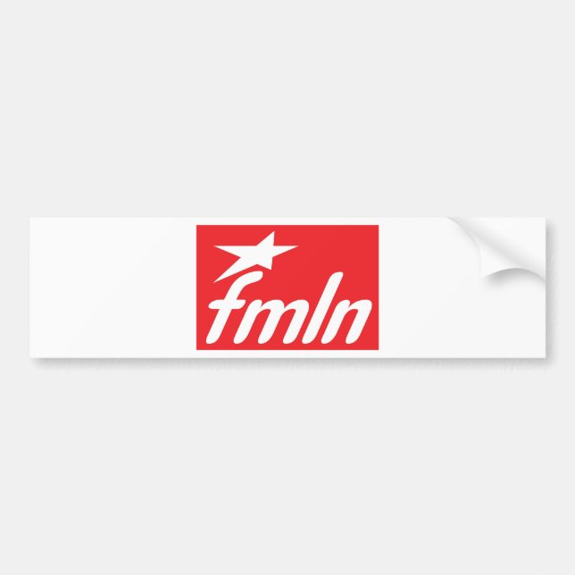 Flagga FMLN Bildekal (Framsidan)