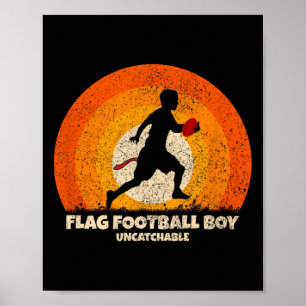 Flagga Football Boy Uncatchable Flagga Football Poster