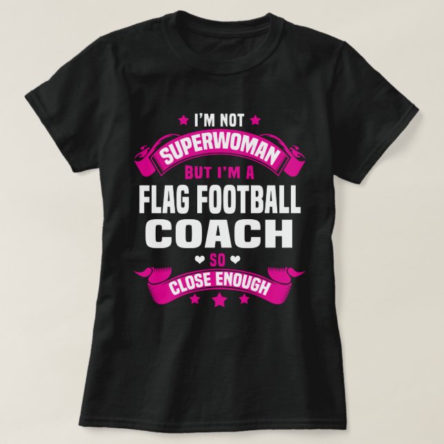 Flagga Football Coach T Shirt (Design framsida)