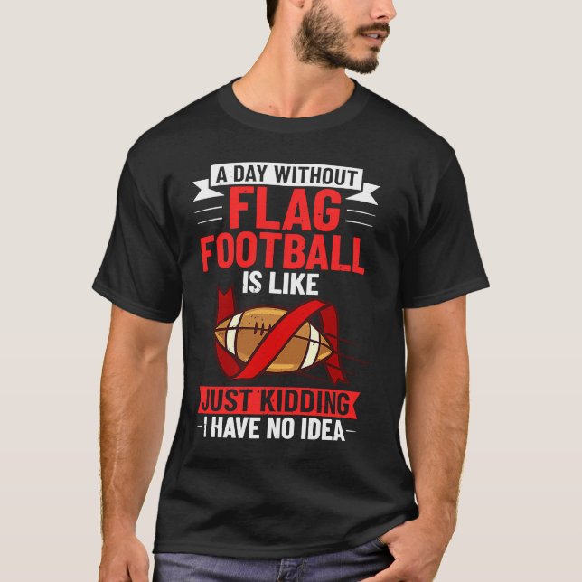 Flagga Football Game American Player Fält Flaggor T Shirt (Framsida)