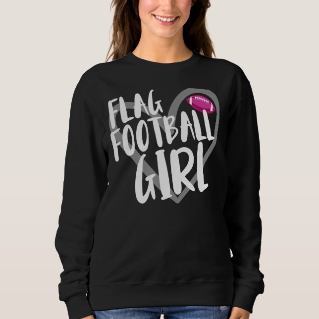 Flagga Football Girl T Shirt (Framsida)