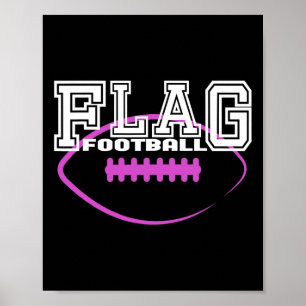 Flagga Football Girls Team Players Poster