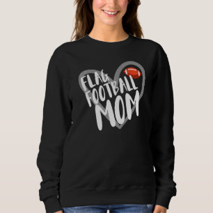 Flagga Football Mamma Heart T Shirt