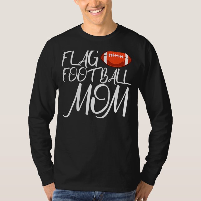 Flagga Football Mamma T Shirt (Framsida)