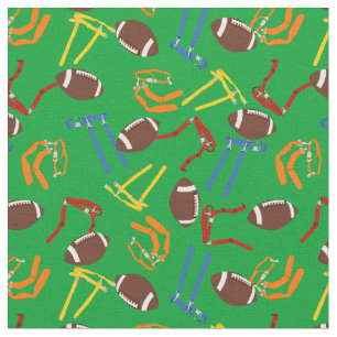 Flagga Football Patterned Tyg