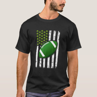 Flagga Football Shamrock Sports St. Patrick's Day T Shirt