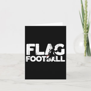Flagga Football Silhouette på Flagga Kort