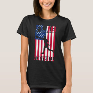 Flagga Football USA Women Manar Girls Boys T Shirt