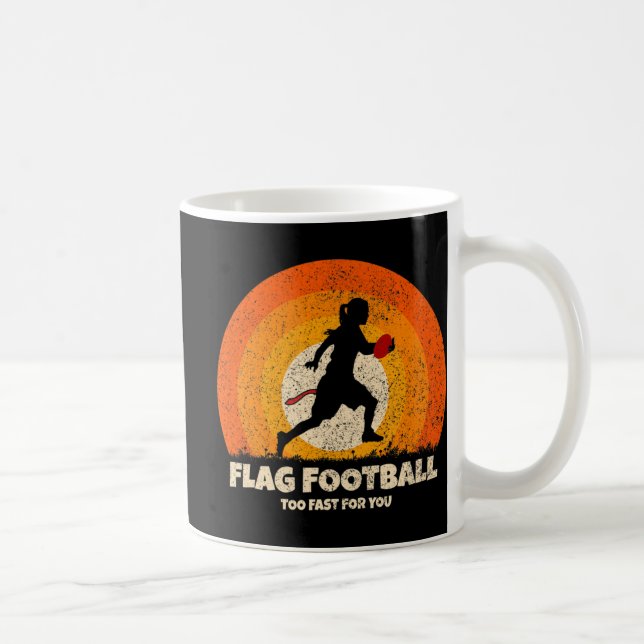 Flagga Football Women Fast för dig på Flagga Foot Kaffemugg (Höger)