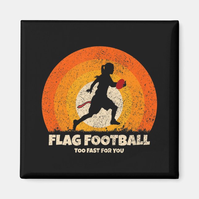 Flagga Football Women Fast för dig på Flagga Foot Magnet (Framsidan)