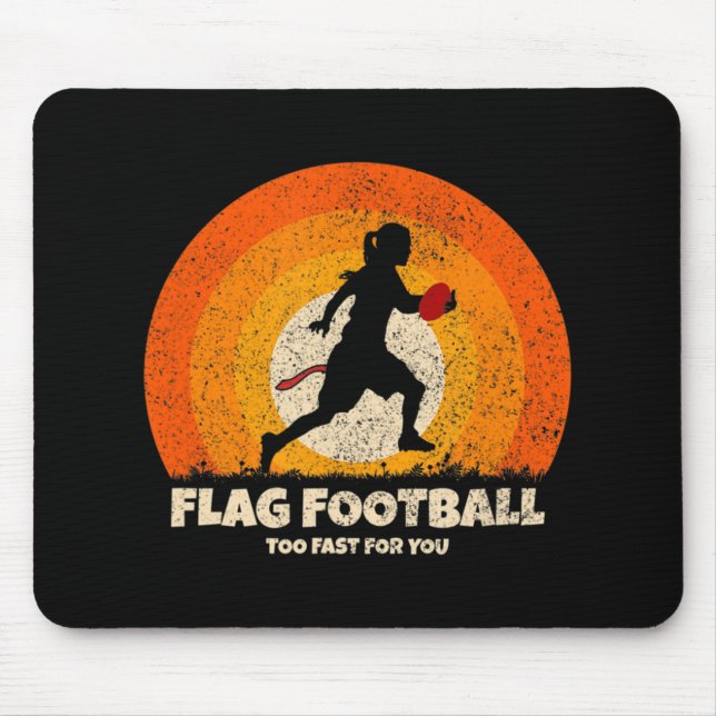 Flagga Football Women Fast för dig på Flagga Foot Musmatta (Framsidan)