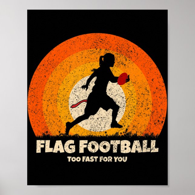 Flagga Football Women Fast för dig på Flagga Foot Poster (Framsidan)