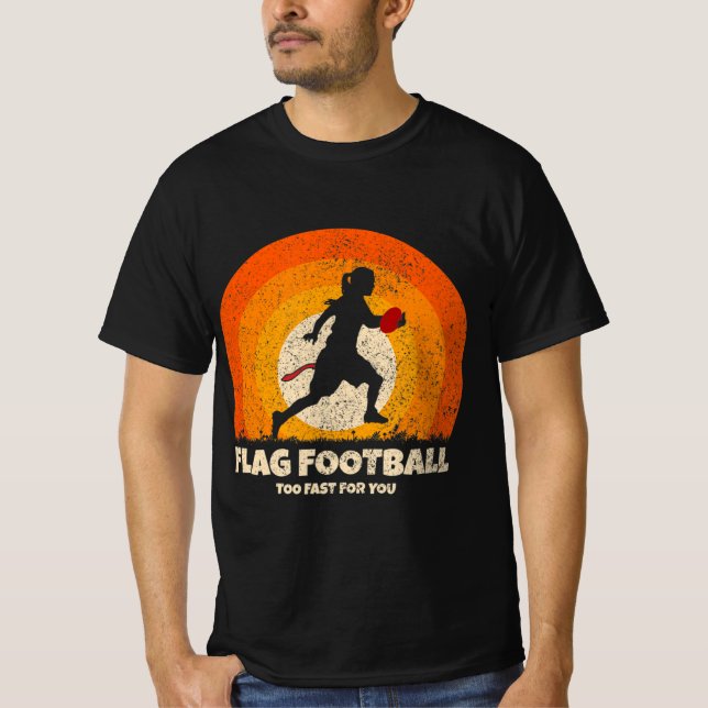 Flagga Football Women Fast för dig på Flagga Foot T Shirt (Framsida)