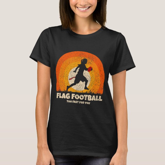 Flagga Football Women Fast för dig på Flagga Foot T Shirt (Framsida)
