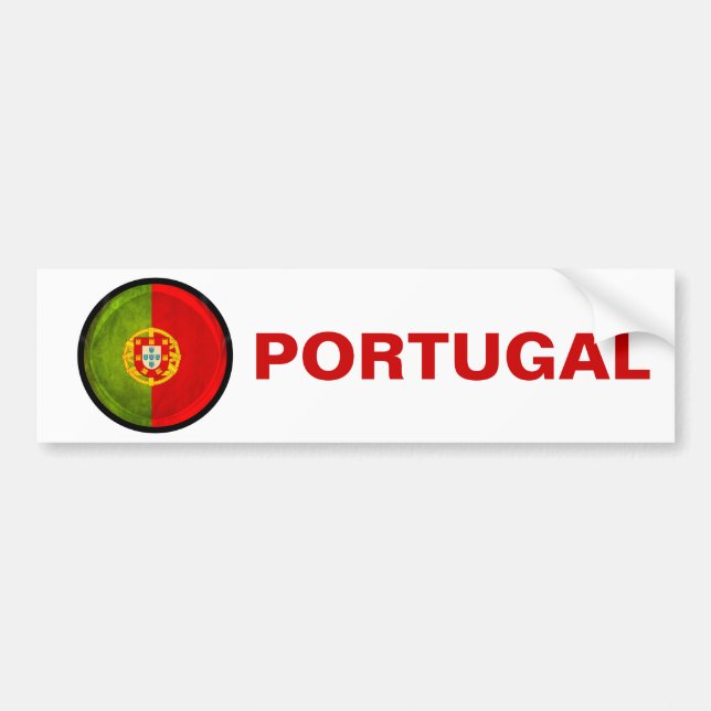 flagga för 3D Portugal Bildekal (Framsidan)