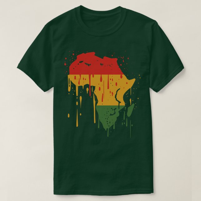 Flagga för afrika t shirt (Design framsida)