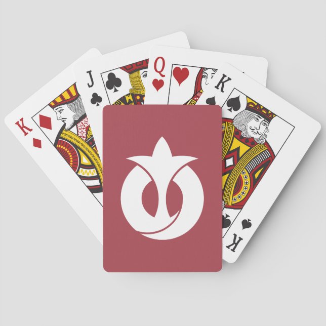 Flagga för Aichi prefektur, Japan Casinokort (Baksidan)