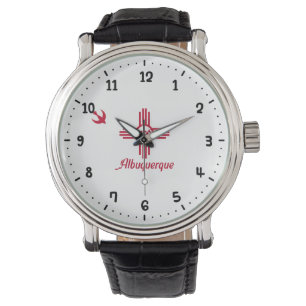 Flagga för Albuquerque, New Mexico Watch Armbandsur