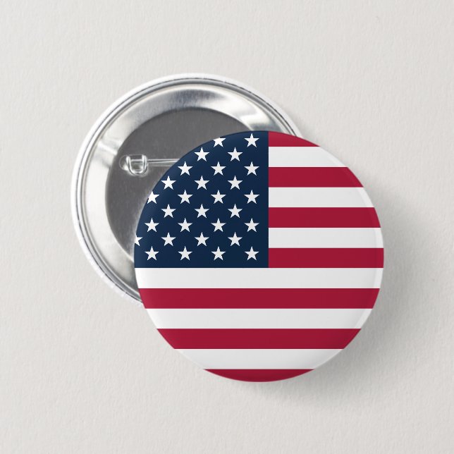 Flagga för Amerikas förenta stater Knapp (Framsida & baksida)