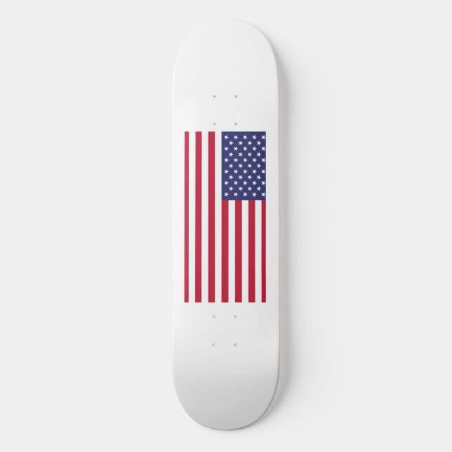 Flagga för Amerikas förenta stater Mini Skateboard Bräda 18,5 Cm (Framsida)
