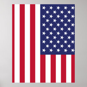 Flagga för Amerikas förenta stater Poster
