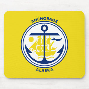 Flagga för Anchorage, Alaska Musdyna Musmatta