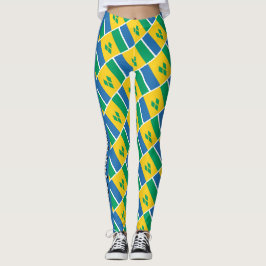 FLAGGA FÖR Anpassningsbar AV VINCENT GRENADINES Leggings