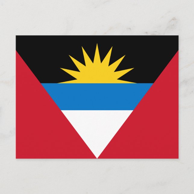 Flagga för Antigua och Barbuda Vykort (Framsida)