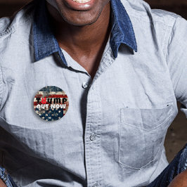 Flagga för antitrumpproteströrelse knapp