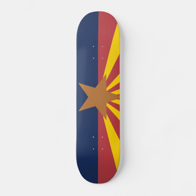 Flagga för Arizona Mini Skateboard Bräda 18,7 Cm (Framsida)