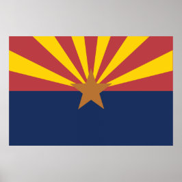 Flagga för Arizona Poster