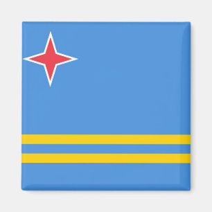 Flagga för Aruba medborgarevärld Magnet