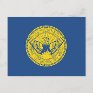 Flagga för Atlanta, Georgia Vykort