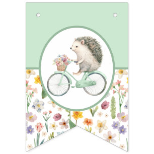 Flagga för att placera Grönten Hedgehog Baby Showe