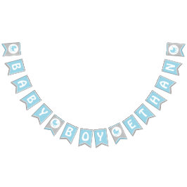 Flagga för babyskor/banderoll för Pojke