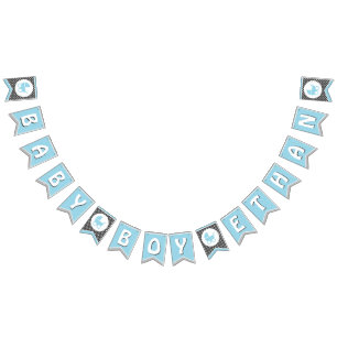 Flagga för babyskor/banderoll för Pojke