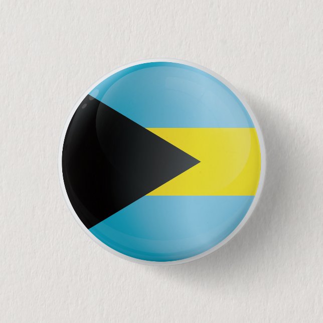 Flagga för Bahamas Round Icon Knapp (Framsida)