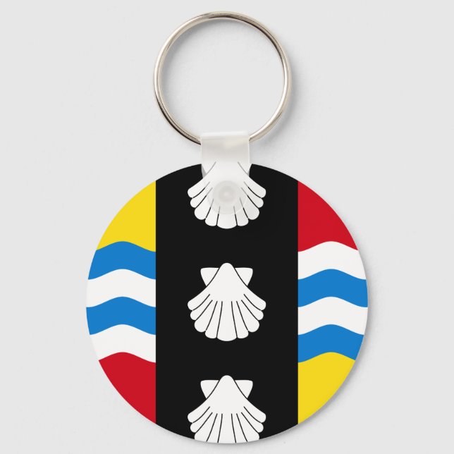Flagga för Bedfordshire Nyckelring (Framsida)