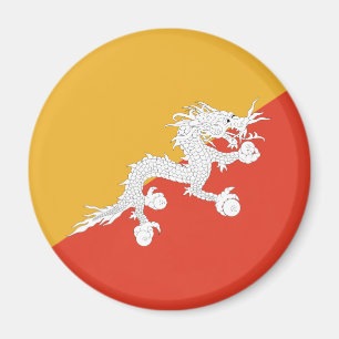 Flagga för Bhutan Magnet